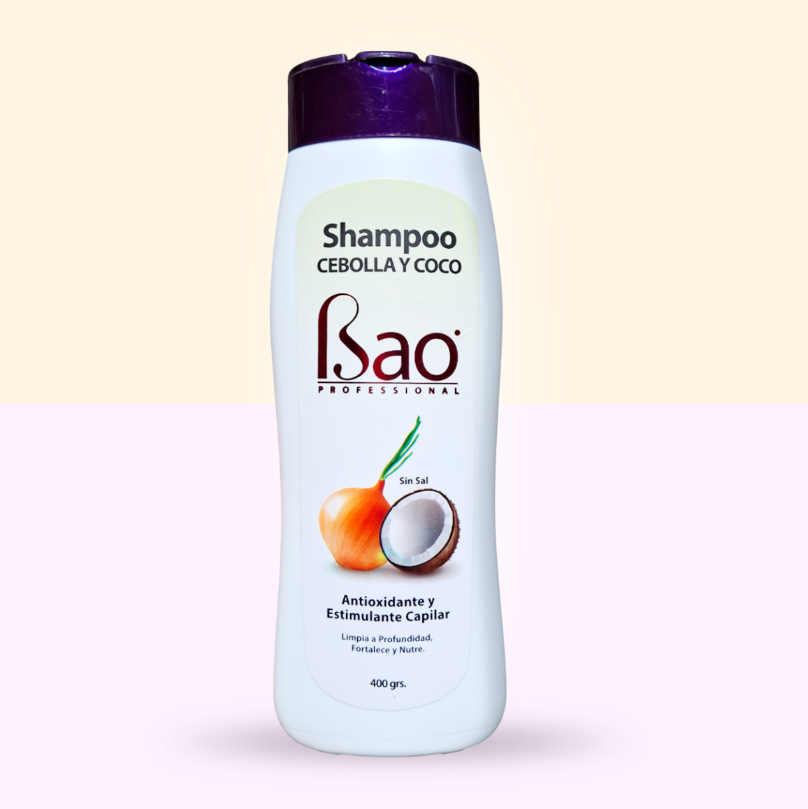 Shampoo Cebolla y Coco: Repara, nutre y activa el crecimiento con fórmula vegetal. Crecimiento y nutrición sin resecar ni apelmazar.