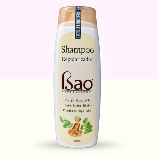 Shampoo Repolarizador: Limpieza profunda con acción fortalecedora sin resecar. Shampoo técnico para restaurar el equilibrio capilar