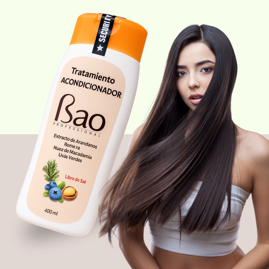 Tratamiento acondicionador: Hidratación natural, desenredo con efecto seda y suavidad inmediata