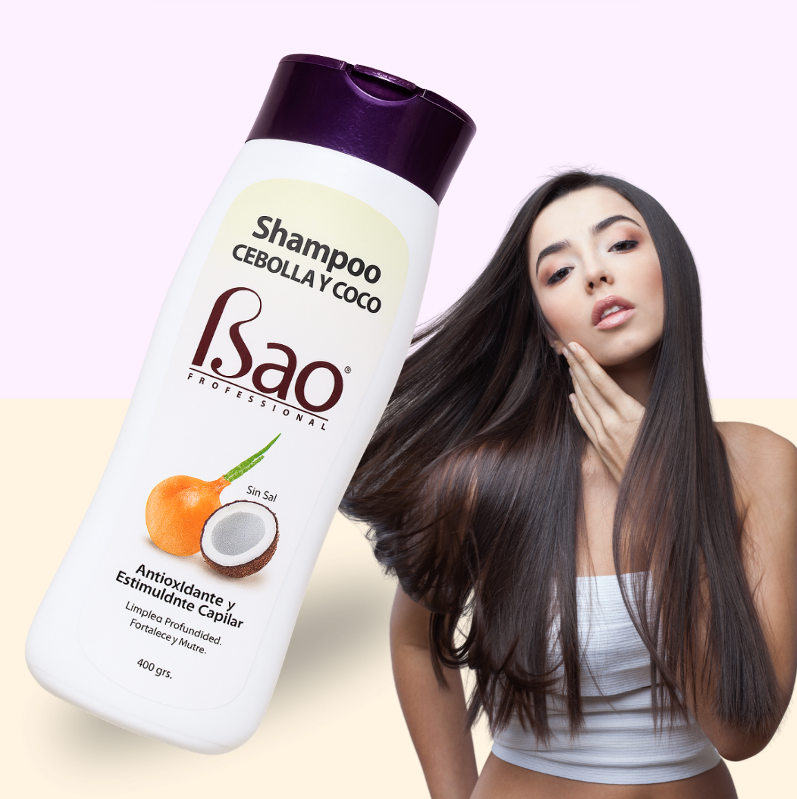 Shampoo Cebolla y Coco: Repara, nutre y activa el crecimiento con fórmula vegetal. Crecimiento y nutrición sin resecar ni apelmazar.