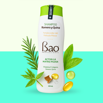 Shampoo Romero y Quina: Estimula el crecimiento y reduce la caída desde el primer uso